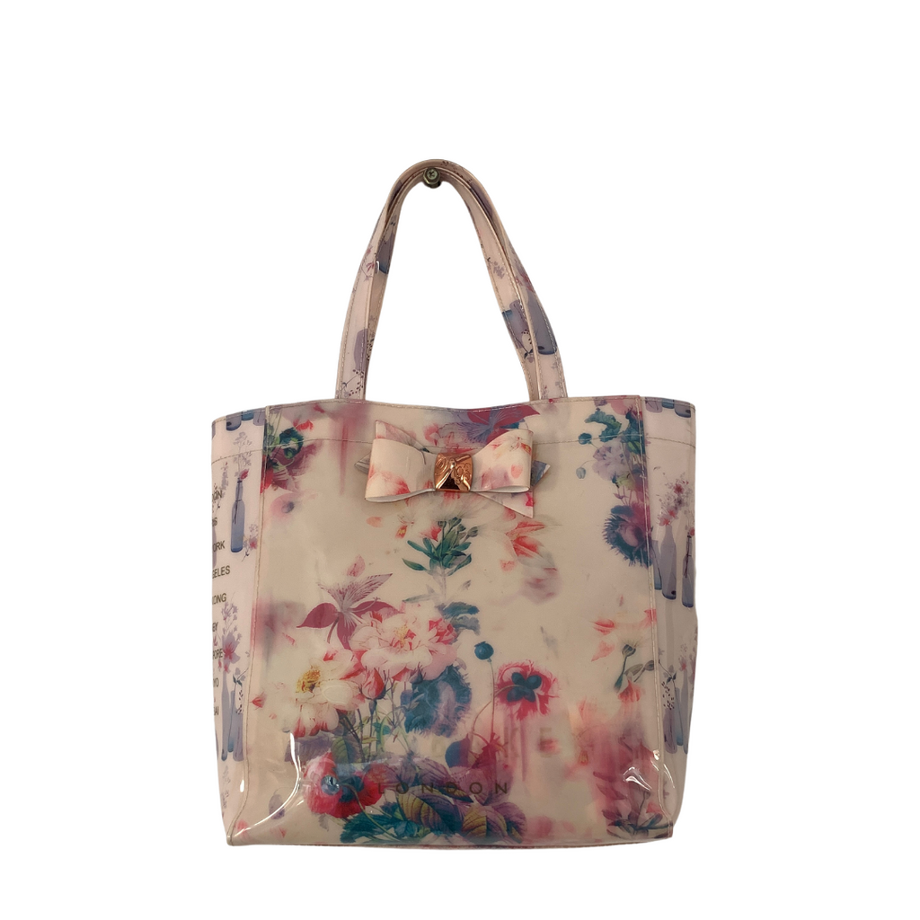 Ted Baker Medium Floral Print Jelly Shopper Bag | Pre Loved |
