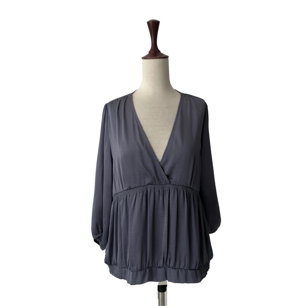 Woolworths Grey Blouse | Pre Loved |