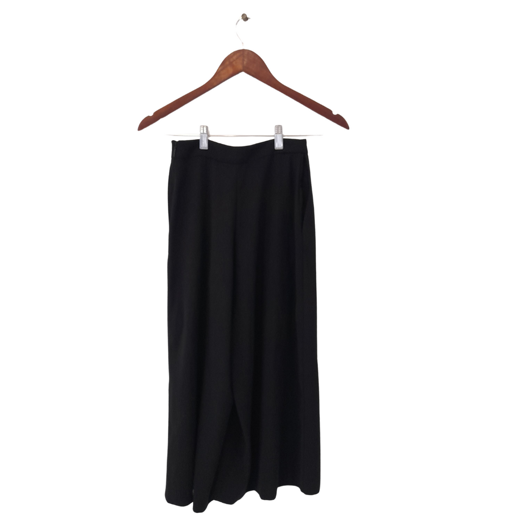Mango Black Wide Leg Culotte Pants | Gently Used |
