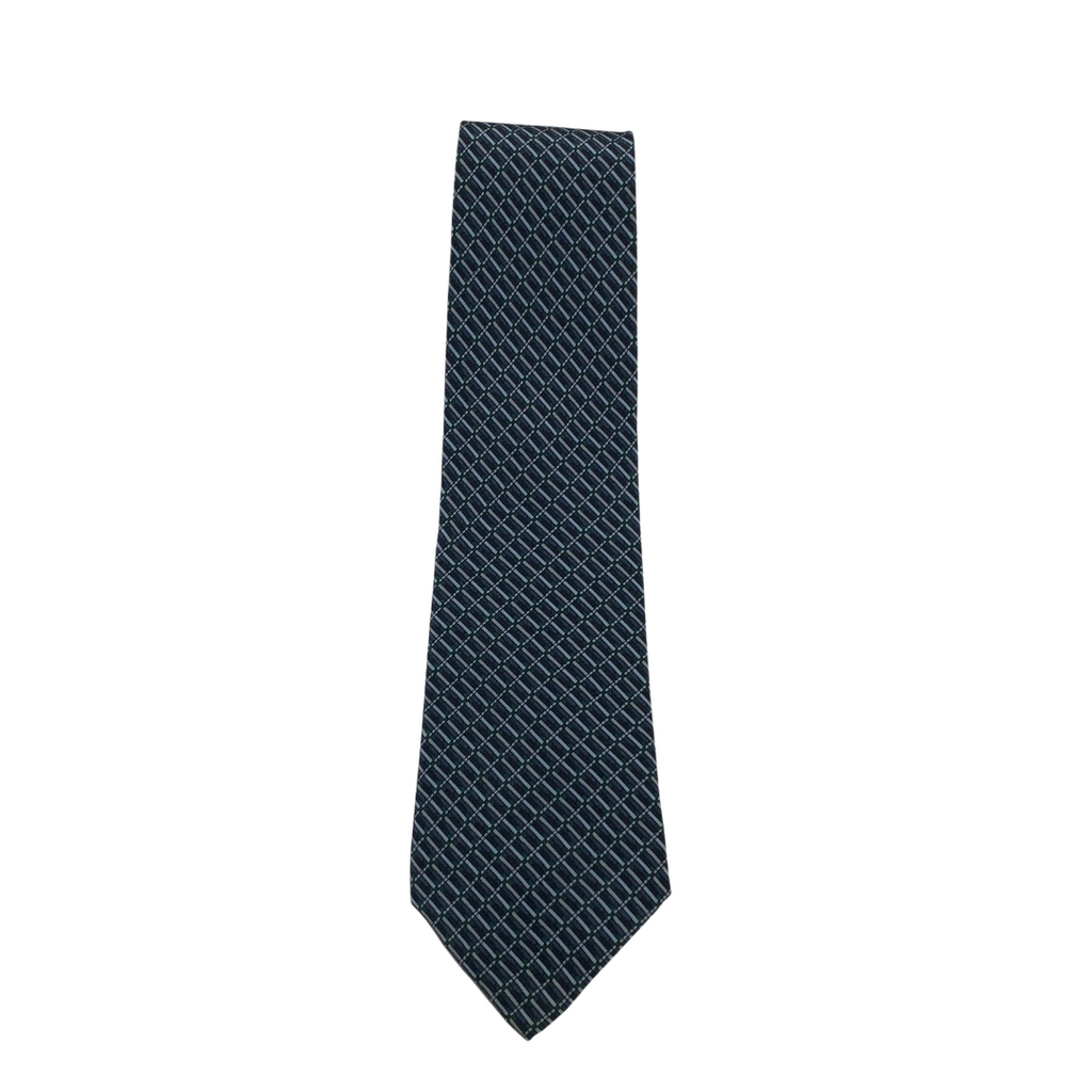 Rochas Blue & Grey Blue Men's Silk Tie | Brand New |