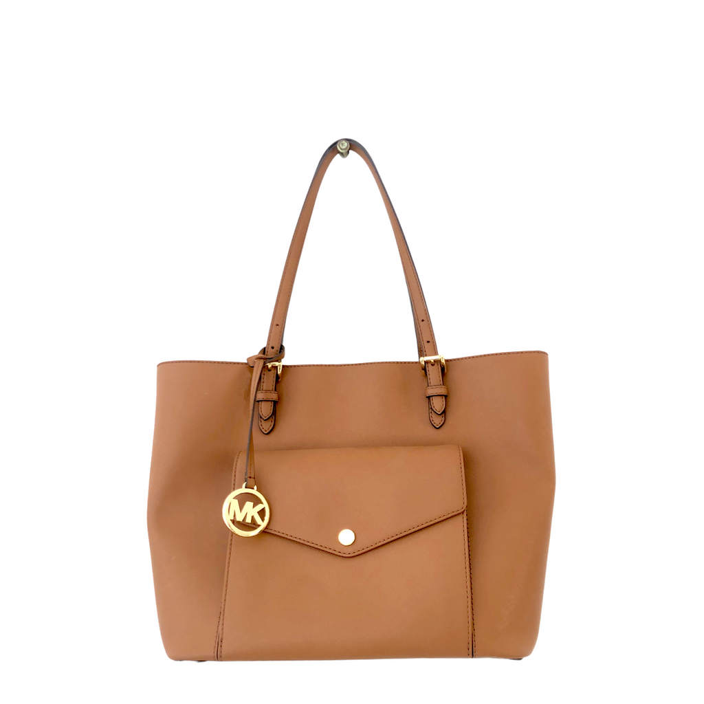 Michael Kors Tan Jet Set Pocket Tote | Pre Loved |