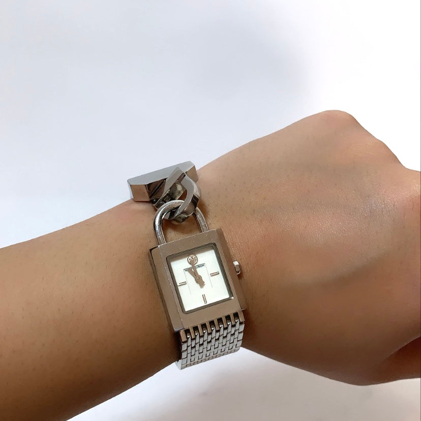 Tory Burch TBW7101 Silver Stainless Steel Watch | Gently Used |