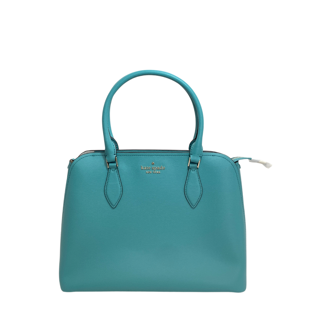 Kate Spade 'Darcy' Stone Blue Leather Satchel | Brand New |