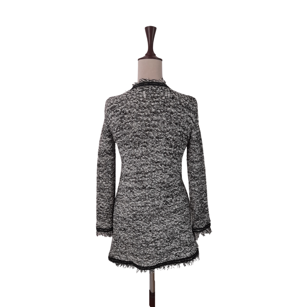 Mango Black and White Long Sweater | Pre Loved |