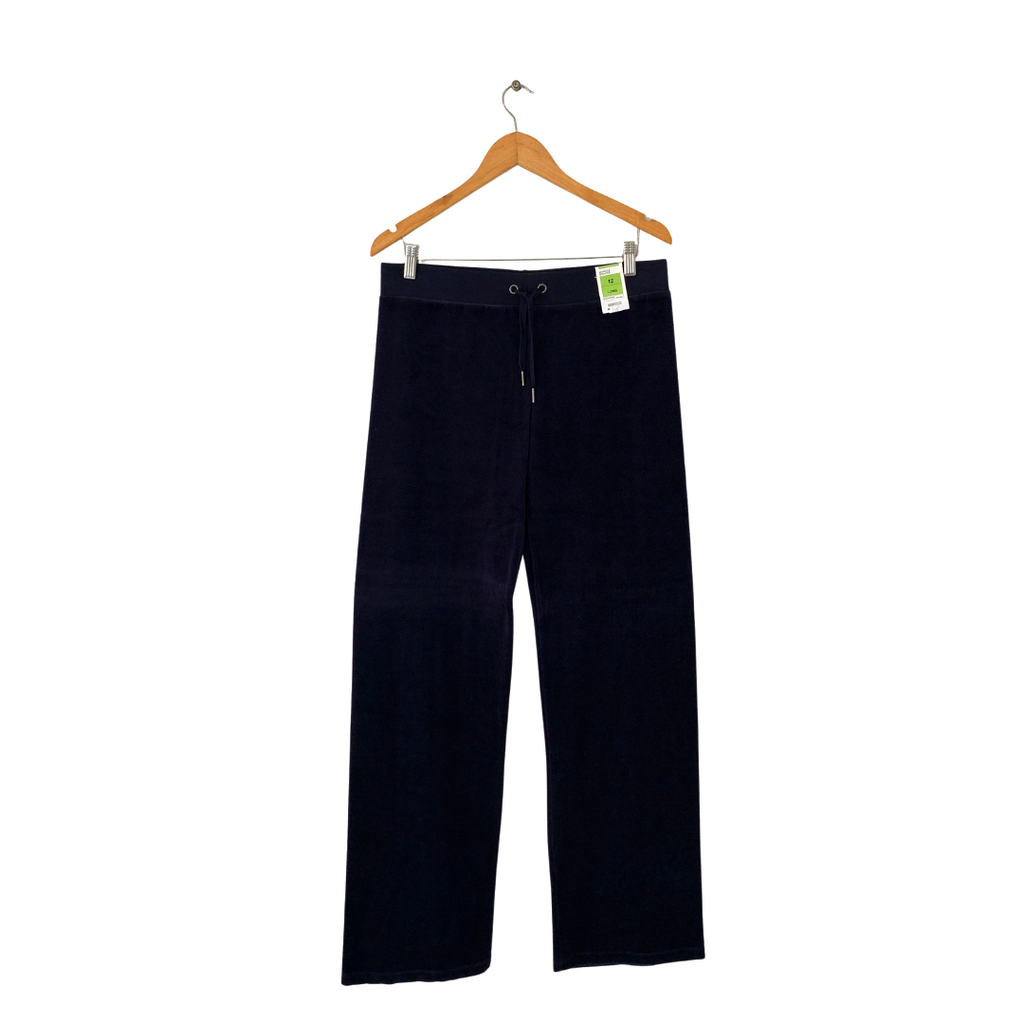 Marks & Spencer Navy Velour Pants | Brand New |