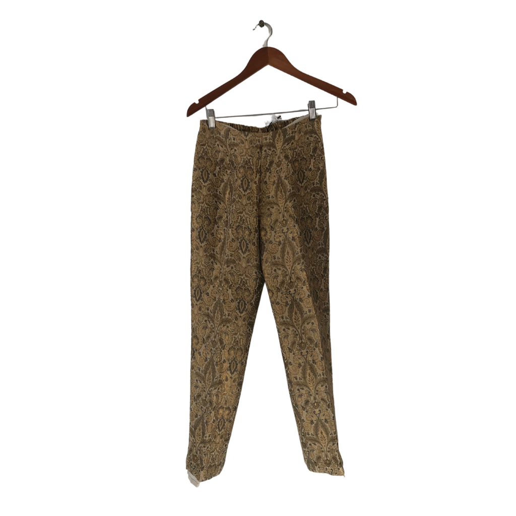 Riffat Aliani Green & Gold Embroidered Kameez (2 pcs.) | Gently Used |