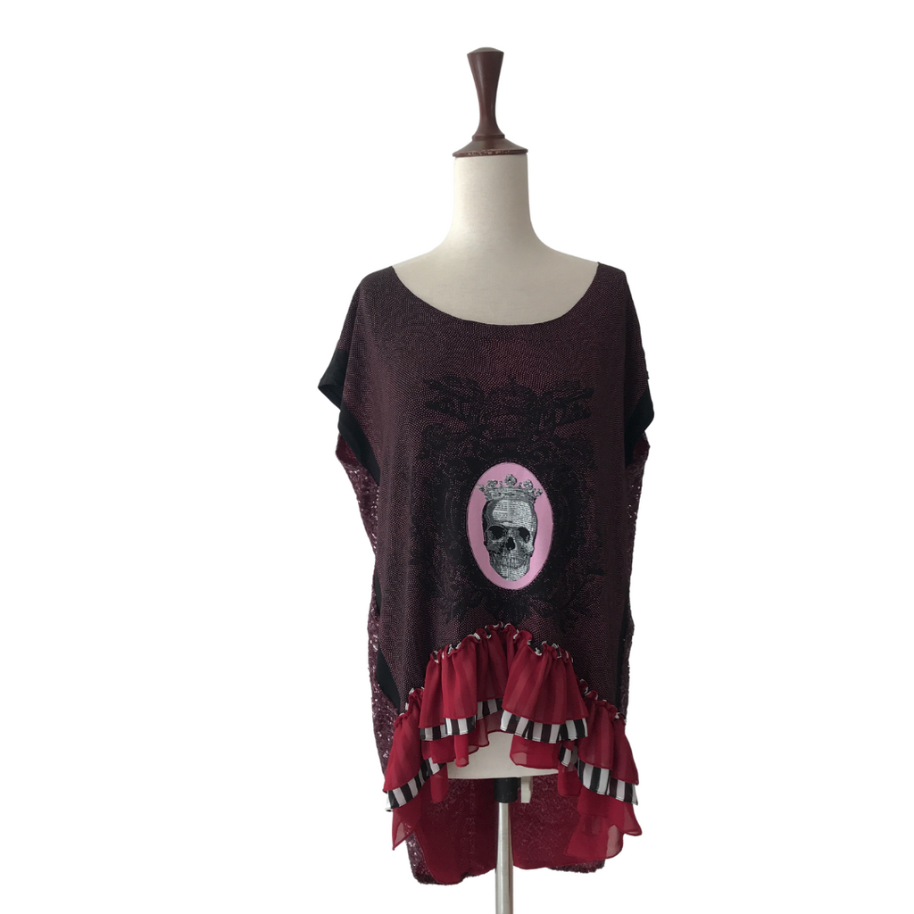 Tutti Skull & Sequins Frill Shirt
