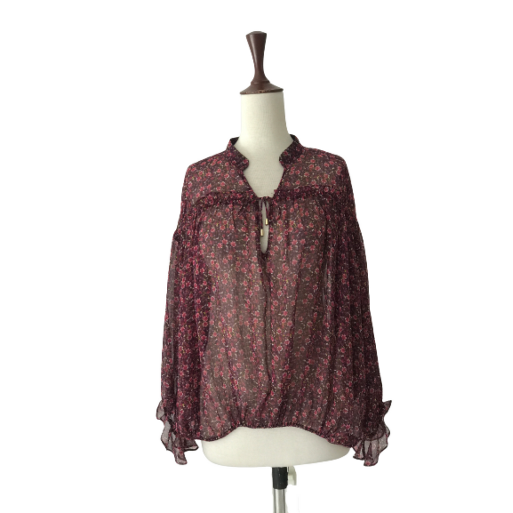 ZARA Purple Floral Blouse | Brand New |