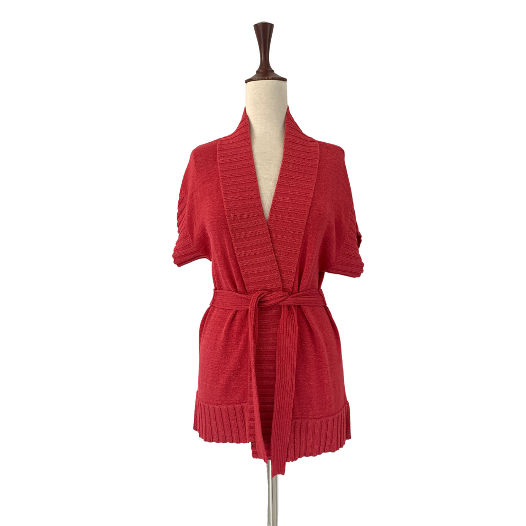 Jones New York Pink Knit Belted Sweater | Gently Used |