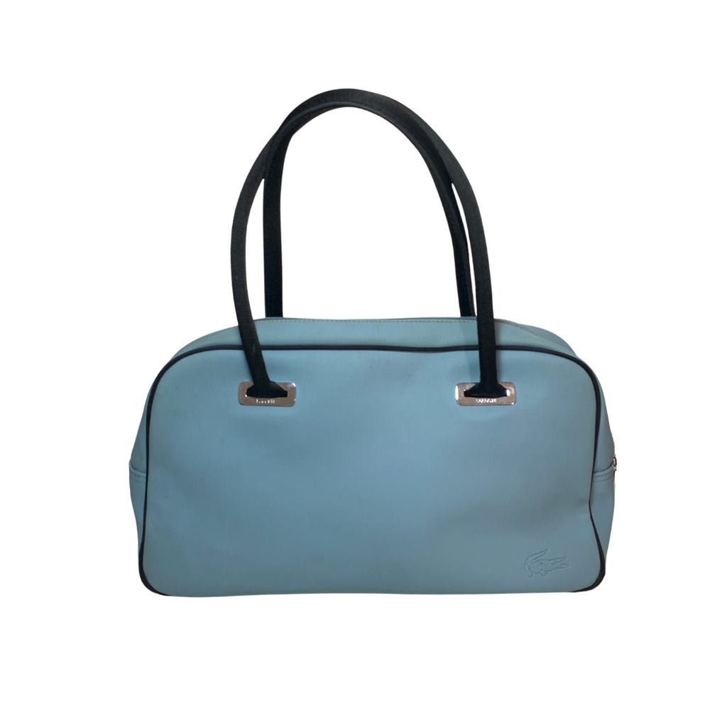 Lacoste Light Blue Bowling Bag Tote | Pre Loved |