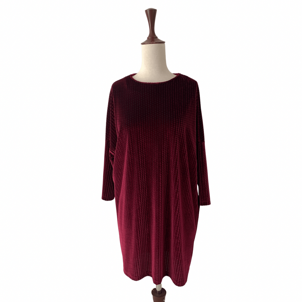 ZARA Maroon Velvet Tunic | Brand New |