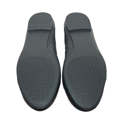 Tory Burch Black Leather 'Benton' Ballet Flats | Gently Used |