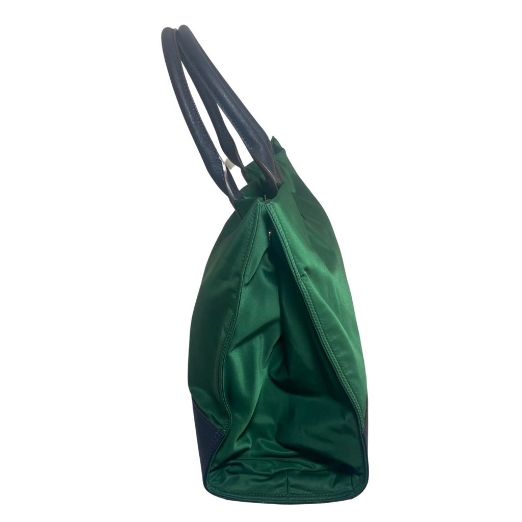 Tory Burch Green 'Ella' Nylon Tote Bag | Gently Used |