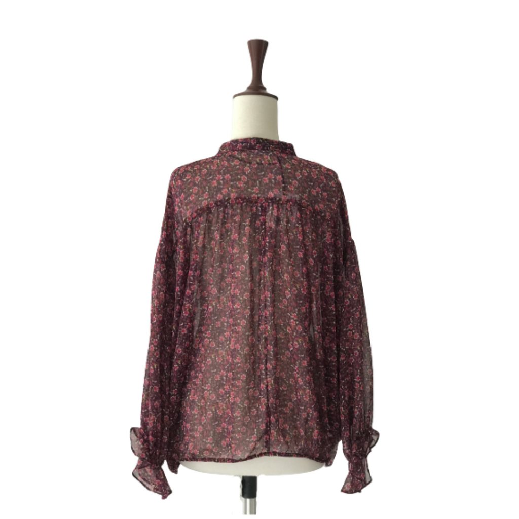 ZARA Purple Floral Blouse | Brand New |