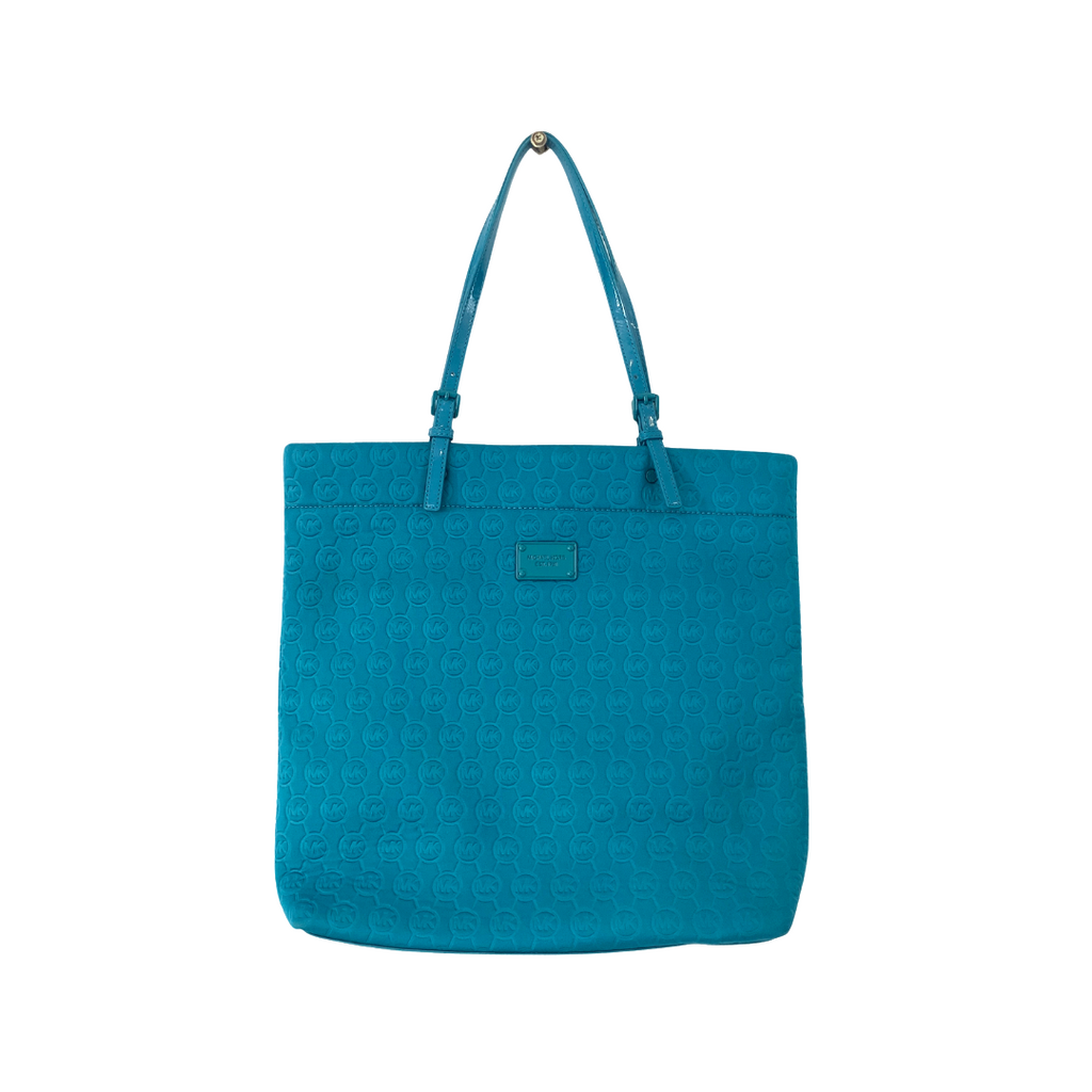 Michael Kors Teal 'Neoprene' Jet Set Tote | Gently Used |