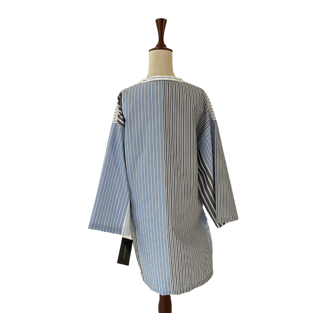 Hina Mirza Blue & White Striped Tunic | Brand New |