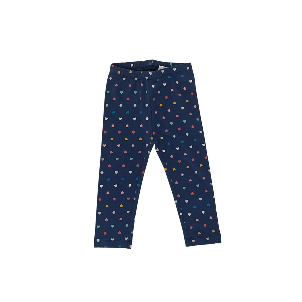 Old Navy Blue Heart Leggings (18-24 Months) | Brand New |