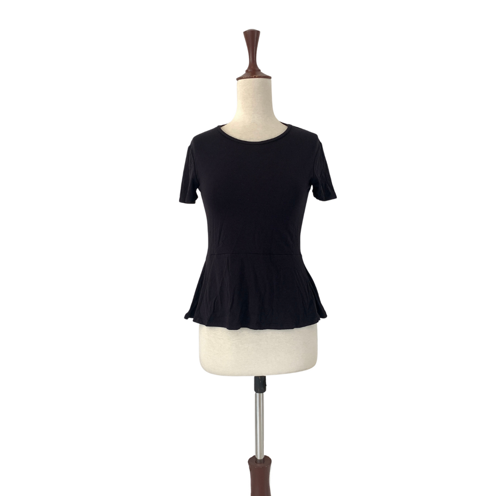 M&S Collection Black Knit Tee | Brand New |