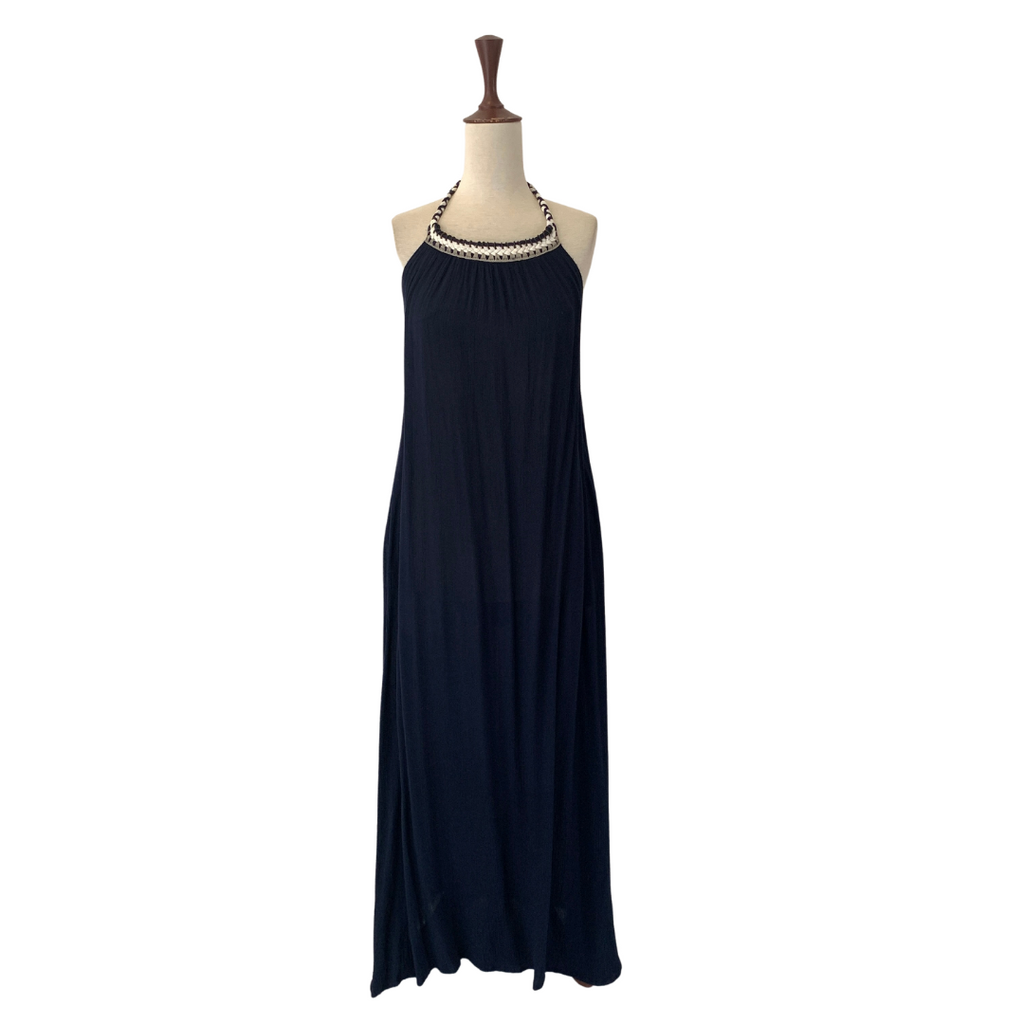 Mango Blue Halter Maxi Dress | Pre Loved |
