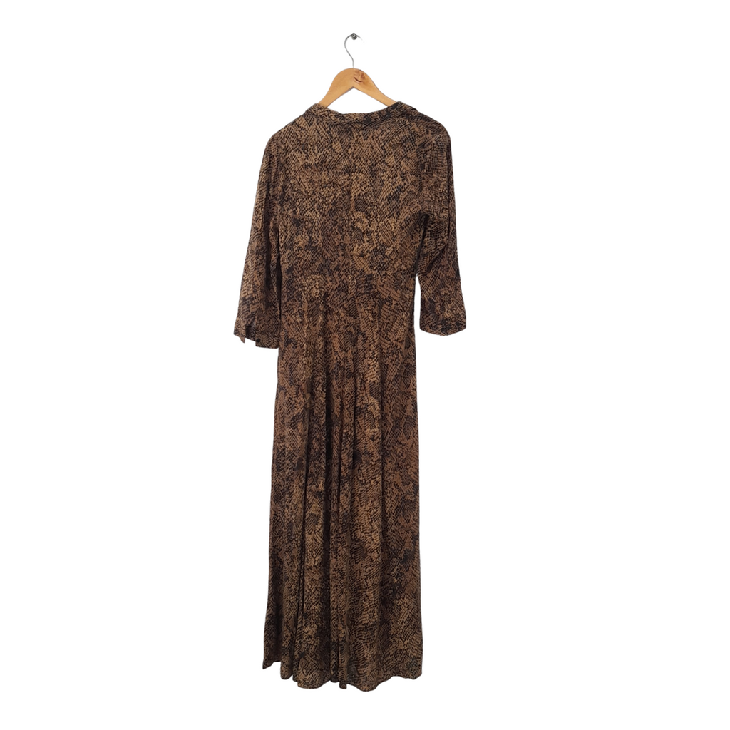 ZARA Brown Snakeskin Long Dress | Gently Used |