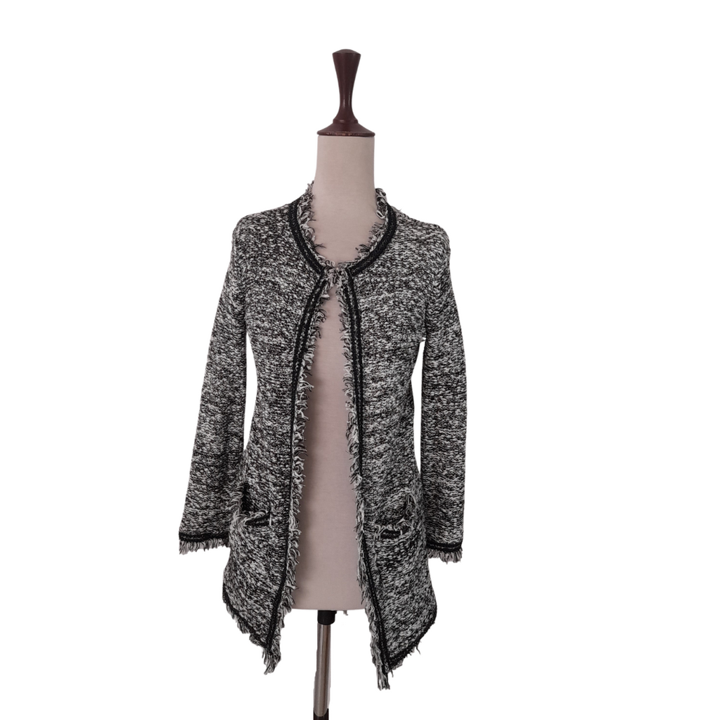 Mango Black and White Long Sweater | Pre Loved |