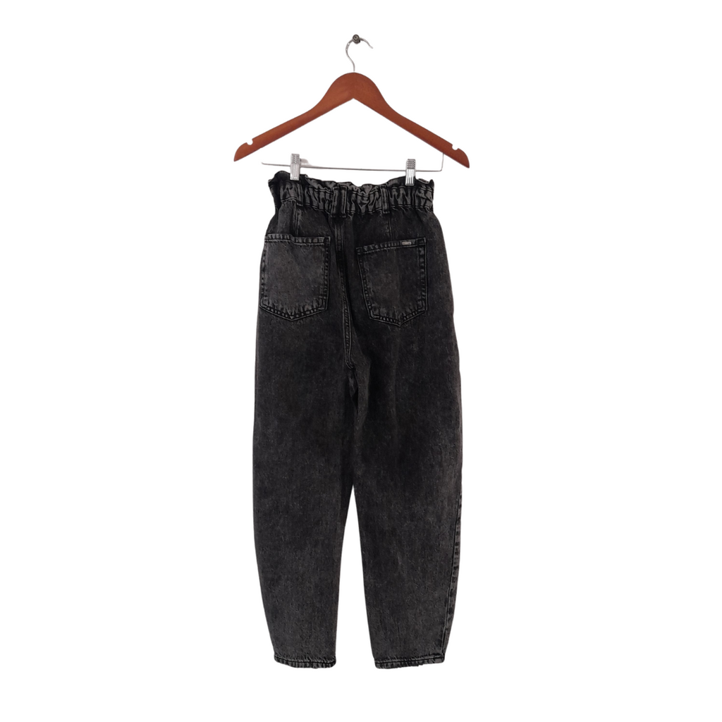 ZARA Dark Grey Denim High-waisted Jeans | Gently Used |