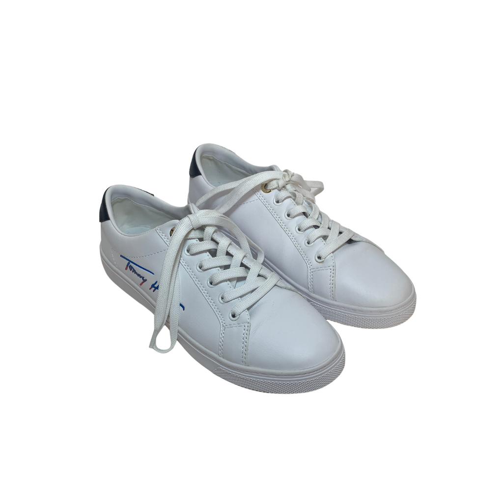 Tommy Hilfiger White Fashion Sneakers | Gently Used |