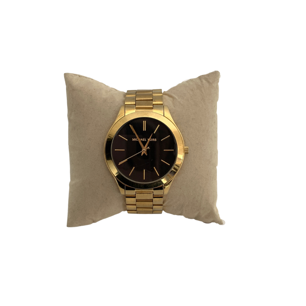 Michael Kors Unisex MK3478 Gold Watch | Pre Loved |