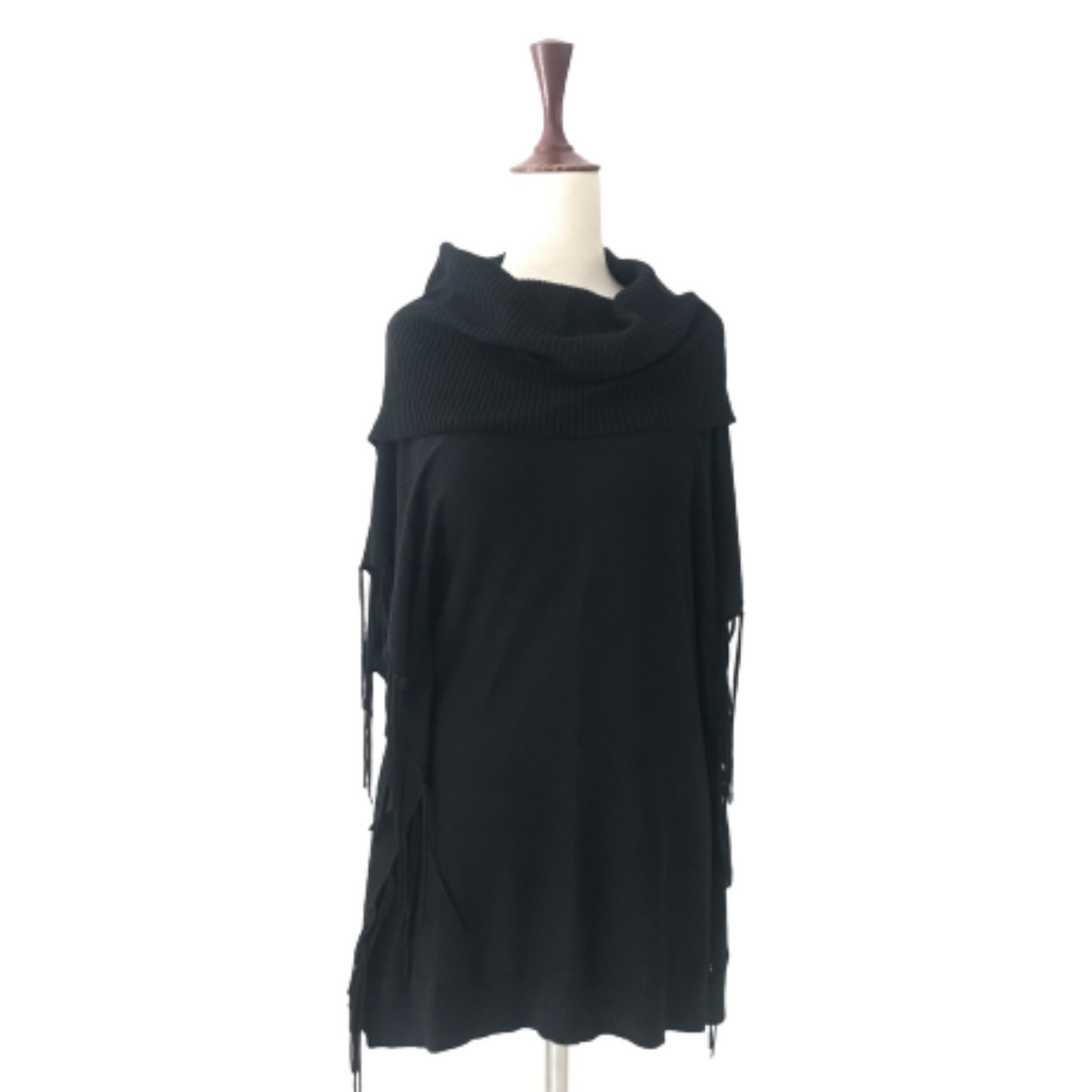 Michael Kors Black Cowl-neck Poncho Top | Gently Used |