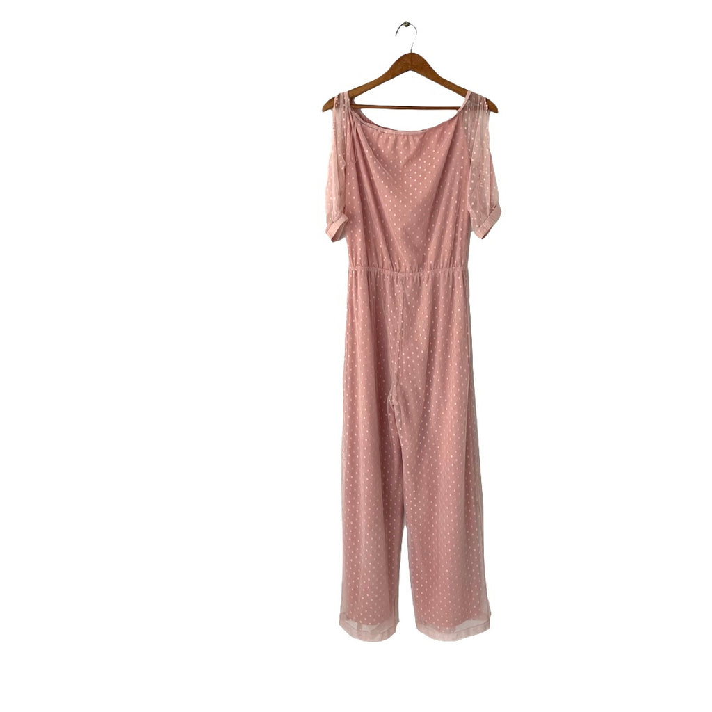 Splash Pink Net Jumpsuit | Like New |