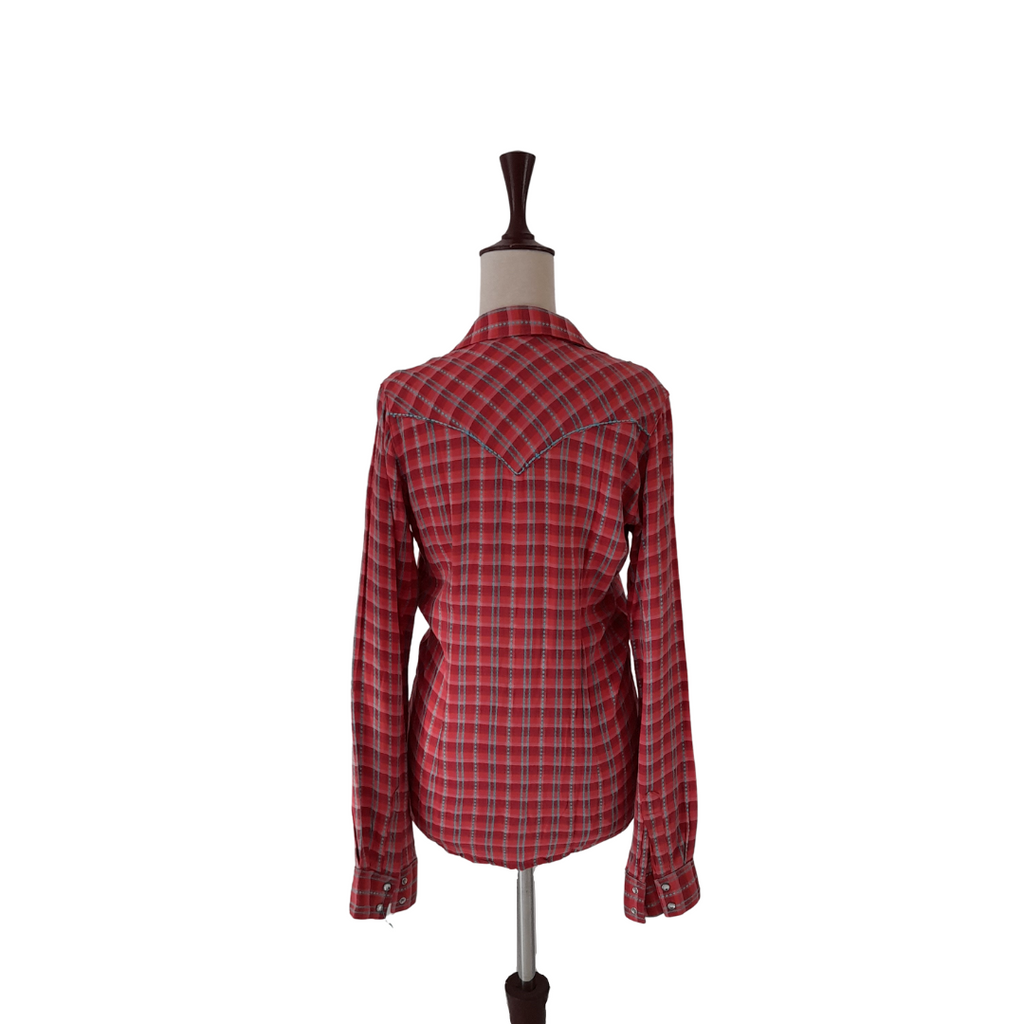 Wrangler Red & Blue Soft Collared Shirt | Gently Used |