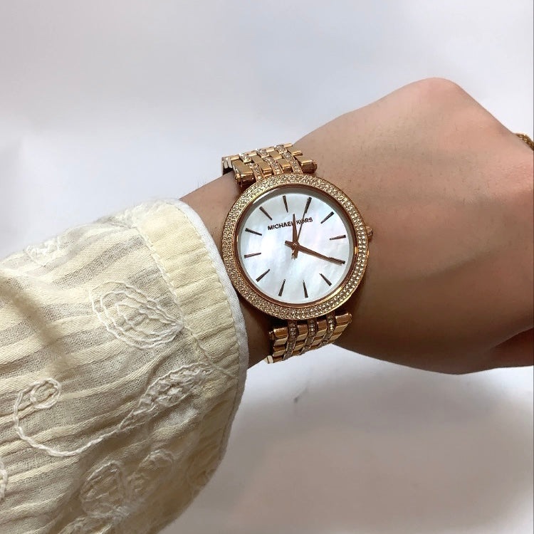 Michael Kors Rose Gold Rhinestone MK3220 Watch | Like New |