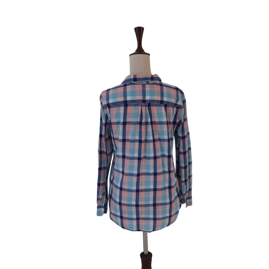 H&M Pink & Blue Checked Collared Shirt | Gently Used |