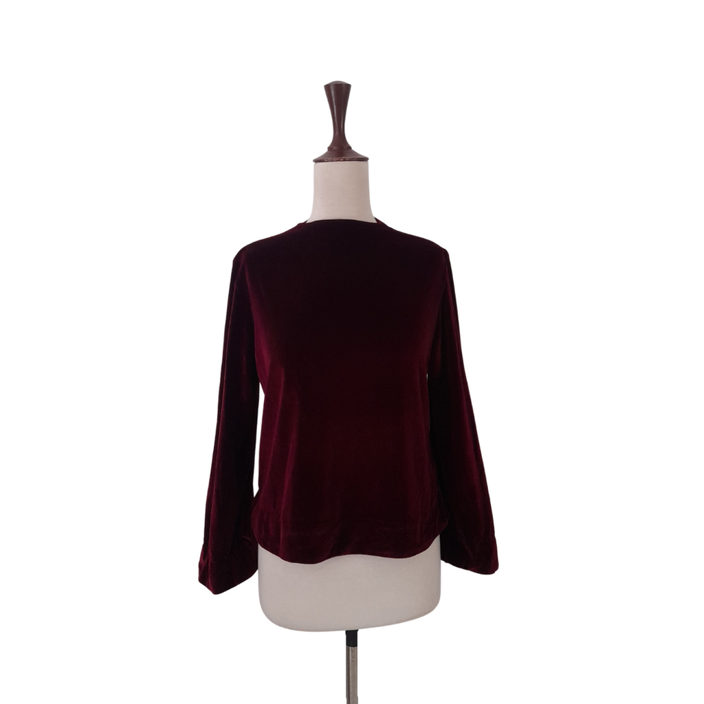Lulusaar Maroon Velvet Top | Gently Used |
