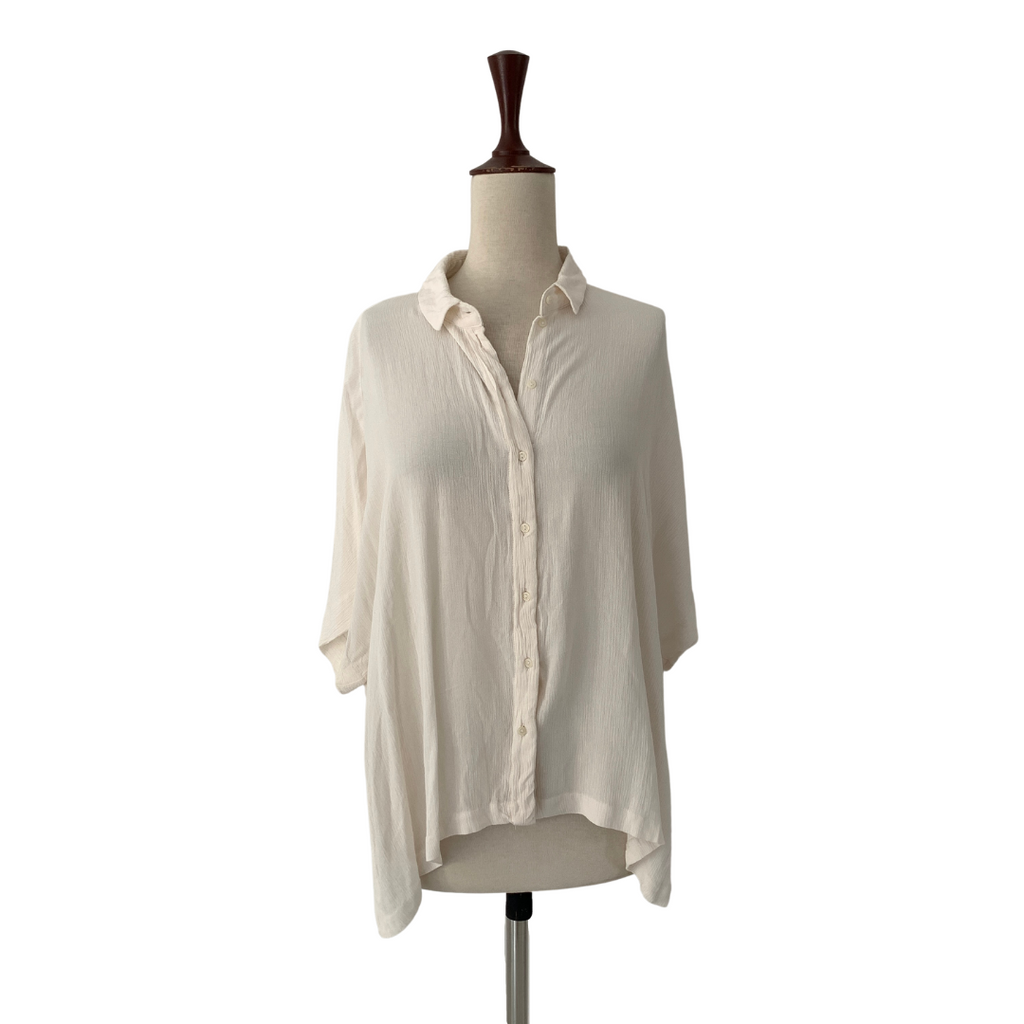H&M Nude Collared Shirt | Gently Used |