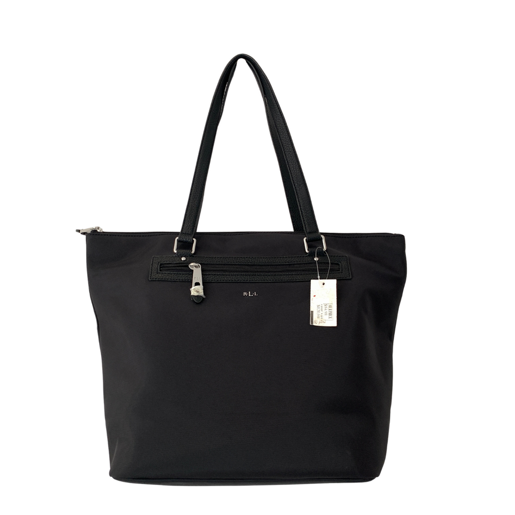 Ralph Lauren 'Stockwell' Black PVC Medium Tote | Brand New |