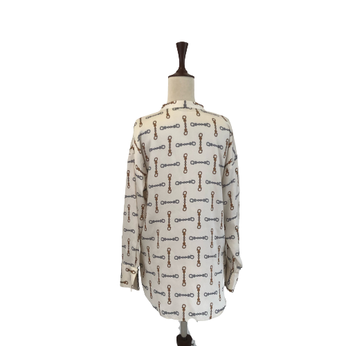 ZARA White Chain Blouse | Pre Loved |