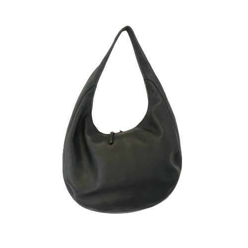 Tory Burch Black Leather 'Kira' Deconstructed  Hobo Bag | Pre Loved |