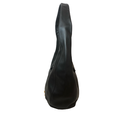 Tory Burch Black Leather 'Kira' Deconstructed  Hobo Bag | Pre Loved |