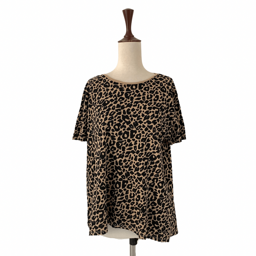 ZARA Brown Cheetah Print Top | Gently Used |