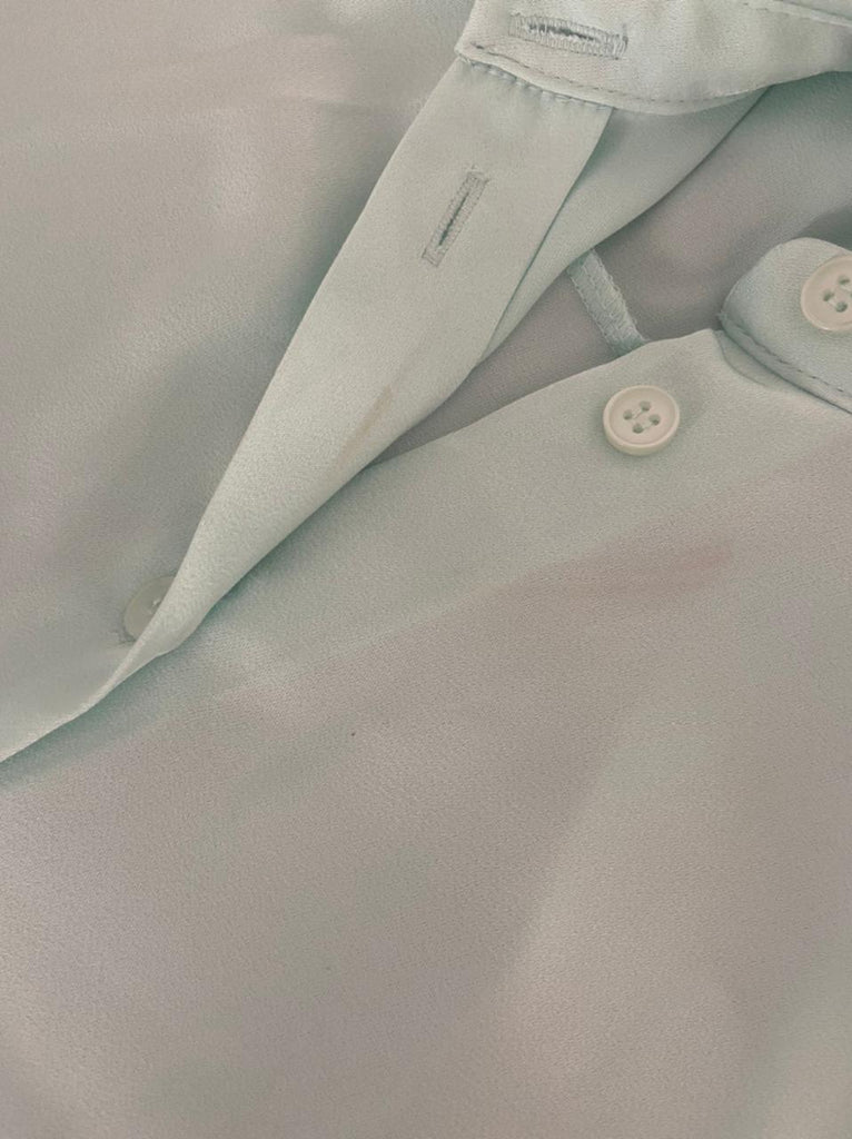 Primark Mint Green Satin Collared Shirt | Brand New |