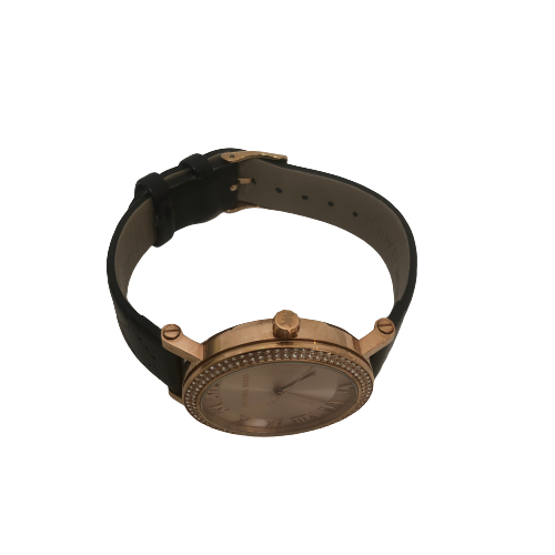 Michael Kors 'MK2619' Black Leather Watch | Brand New |