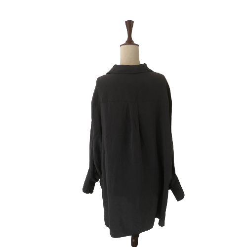 ZARA Grey Collared Oversized Shirt | Gently Used |