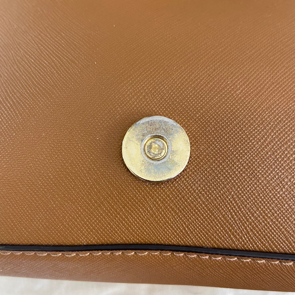 Tory Burch Brown Leather "Robinson" Chain Crossbody Bag | Gently Used |