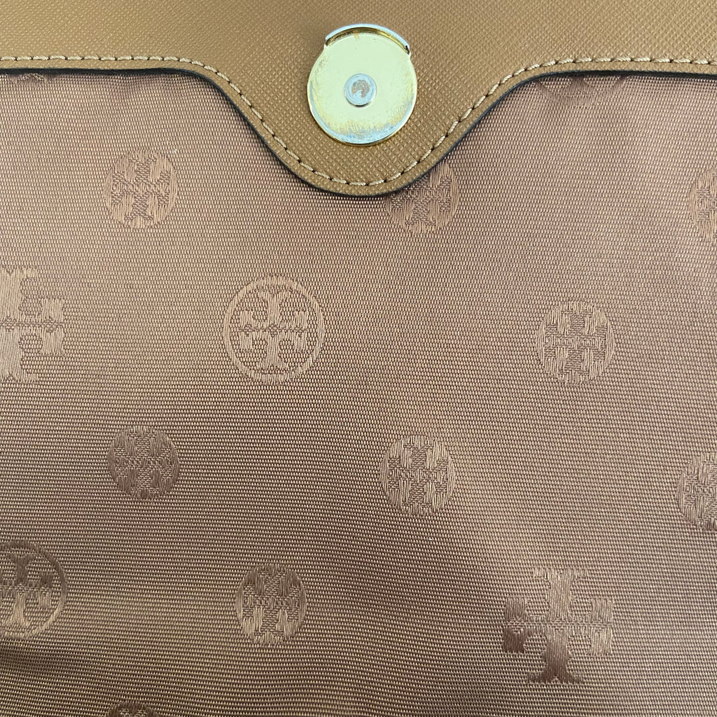Tory Burch Brown Leather "Robinson" Chain Crossbody Bag | Gently Used |