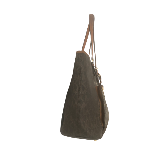 Michael Kors Monogram & Leather Shoulder Bag | Pre Loved |