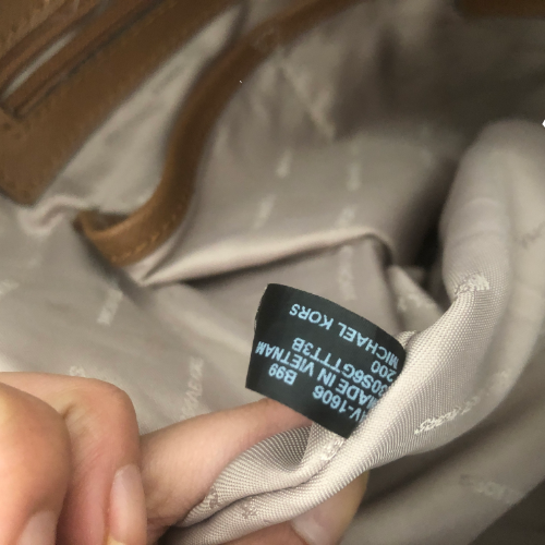 Michael Kors Monogram & Leather Shoulder Bag | Pre Loved |