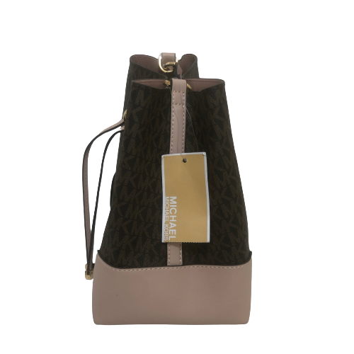 Michael Kors Mercer Gallery Monogram & Pink Shoulder Bag | Brand New |