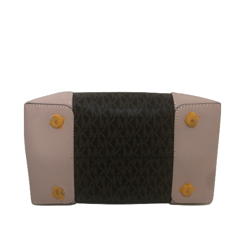 Michael Kors Mercer Gallery Monogram & Pink Shoulder Bag | Brand New |