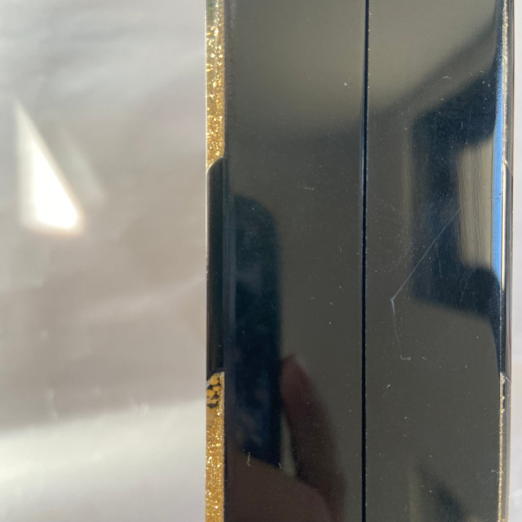 Radley London Black and Gold Box Clutch | Pre Loved |